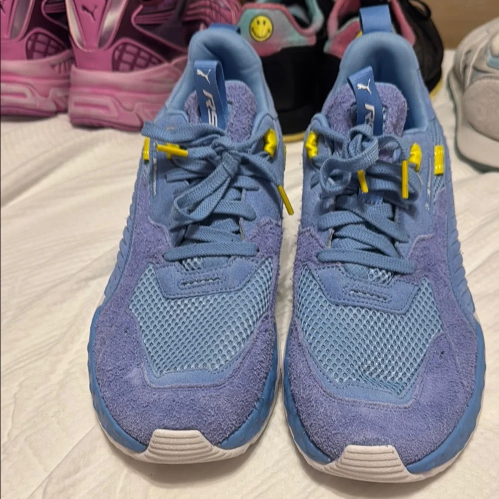 Puma RS-X Blue and Yellow Athletic Shoes - Picture 5 of 5